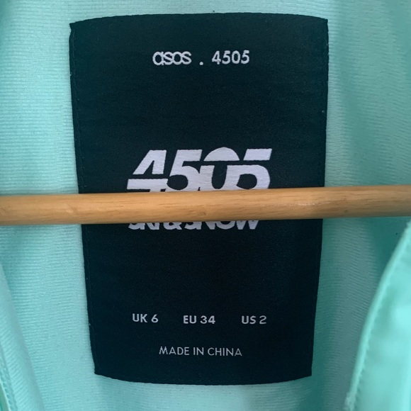 ASOS 4505 Ski Suit Mint Green Snowsuit UK 6 / US 2 - Picture 5 of 7